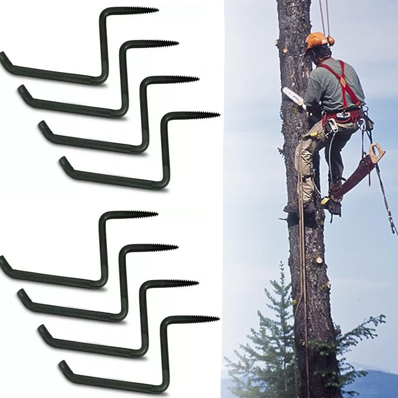 Tree Stand Ladder - Outdoor Screw-in Tree Steps Holds Up
