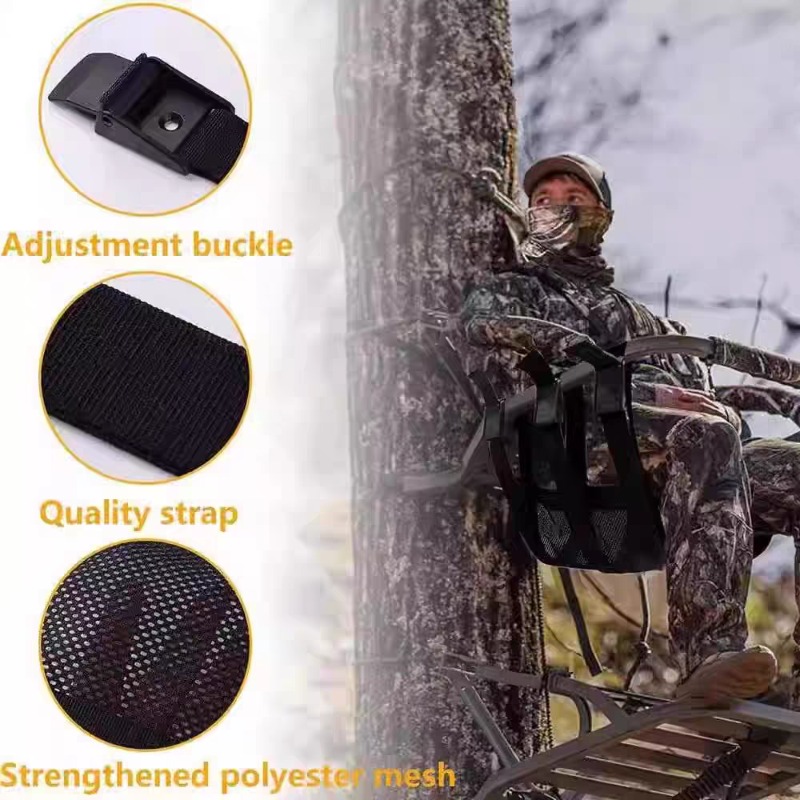 Tree Stand Ladder - Adjustable Universal Treestand Seat for Hunting
