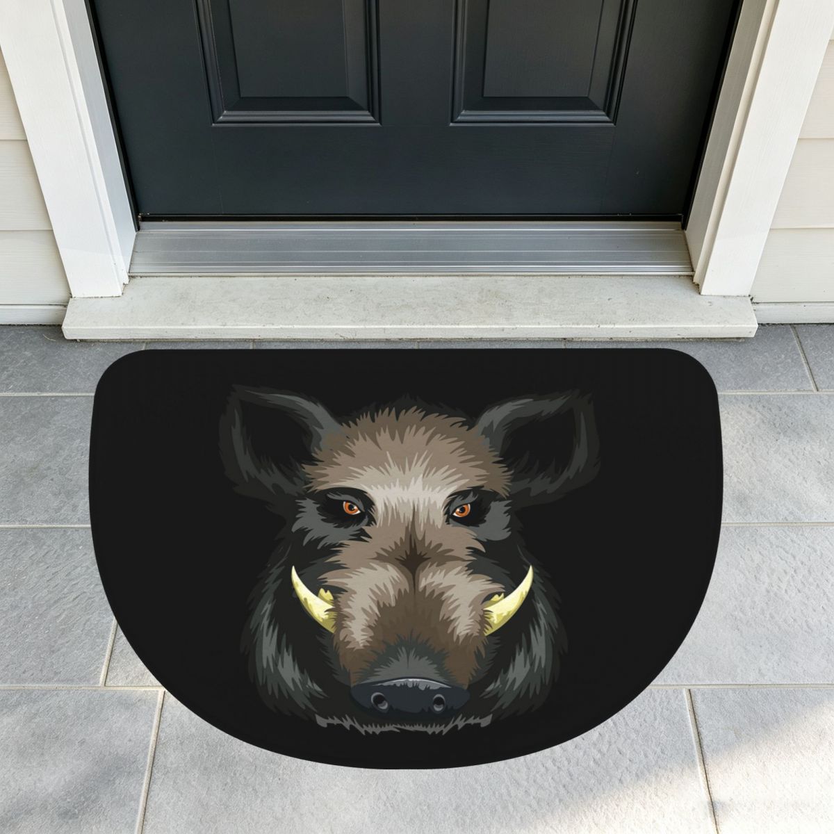 Hunting Outdoor Mat - Funny Wild Pig Hunting Soft Flannel
