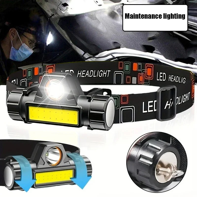 Ultra Bright LED Flashlight Re - đánh giá và giá Headlamp Tactical Bright