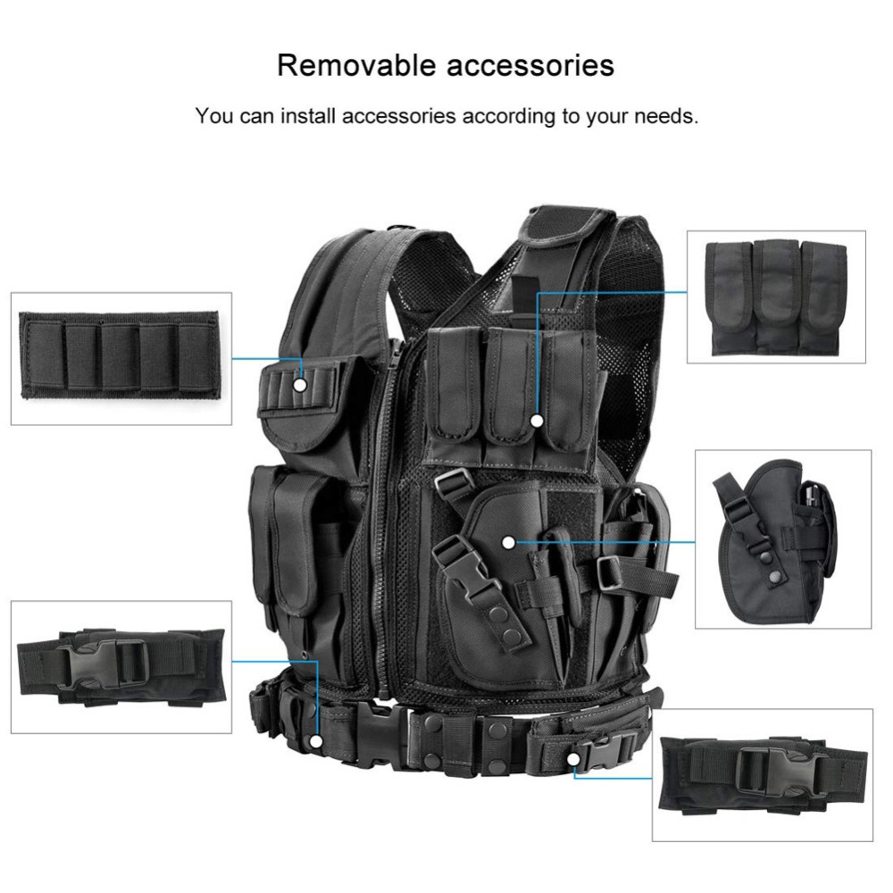 Adjustable Molle Tactical Vest - đánh giá và giá Outdoor Hunting Vest