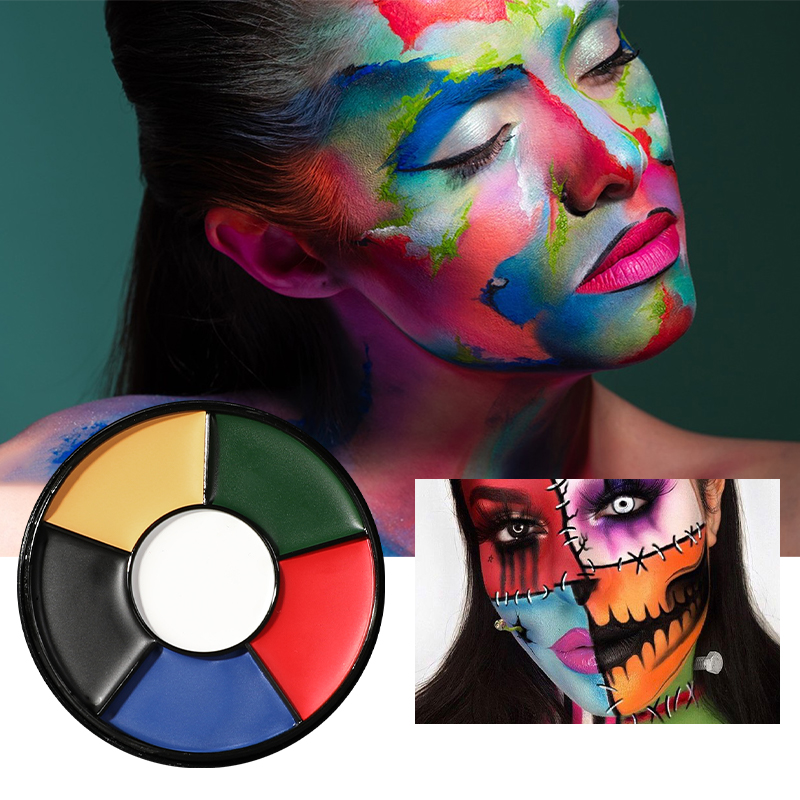 6 Color Oil Face Paint Palette - đánh giá và giá Camo Face Paint