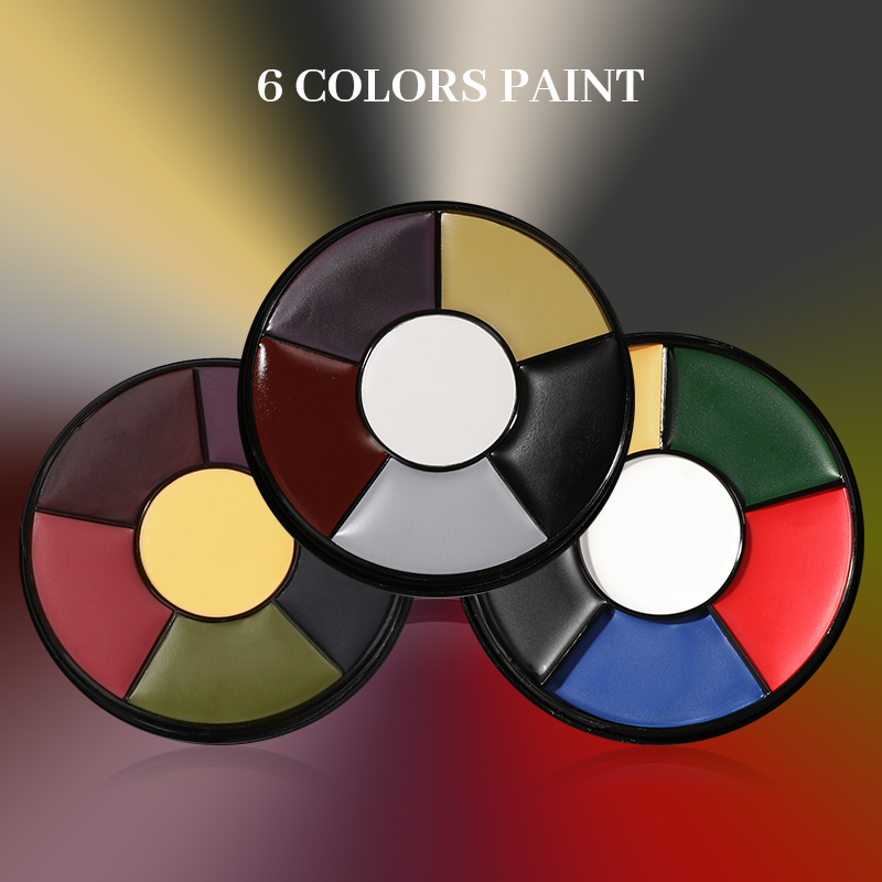 6 Color Oil Face Paint palette - đánh giá và giá Camo Face Paint