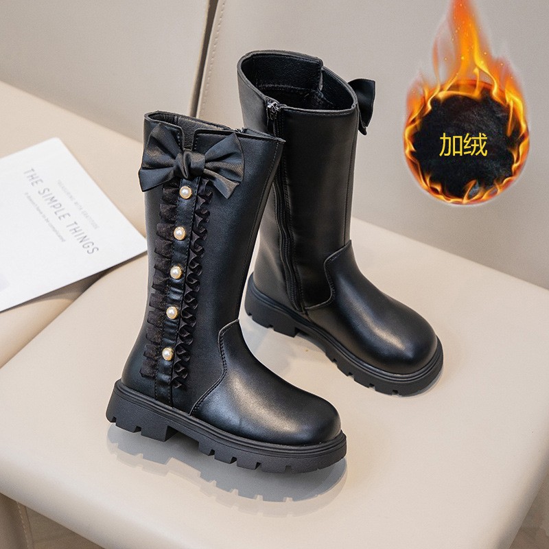 Autumn Winter Girls Boots Bow  - đánh giá và giá Bow Stringer Tool