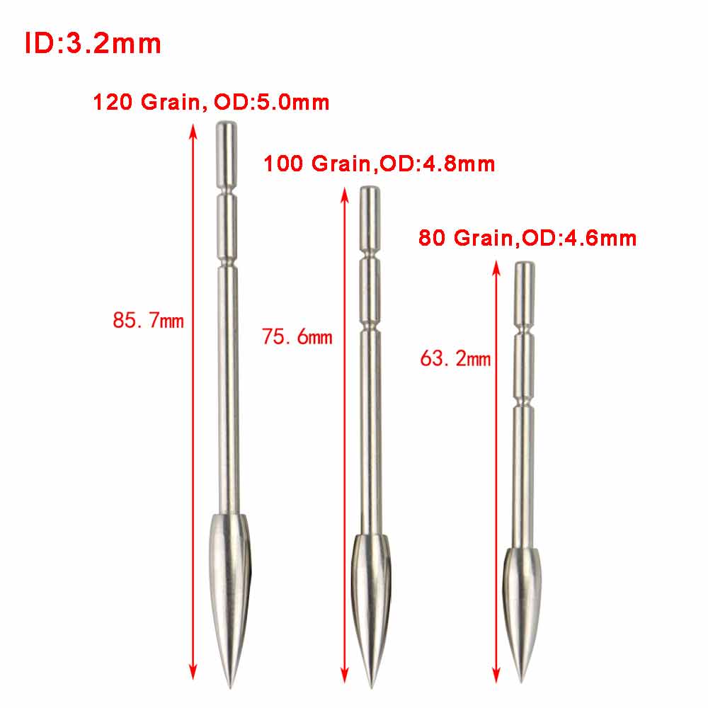 6/12/24Pcs 3.2mm Arrowhead 80  - đánh giá và giá Arrow Carbon Shaft