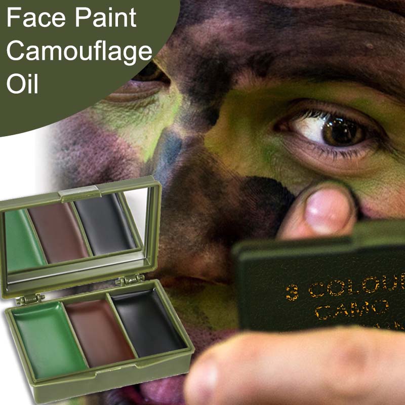 3 Colors Camouflage Face Paint - đánh giá và giá Camo Face Paint