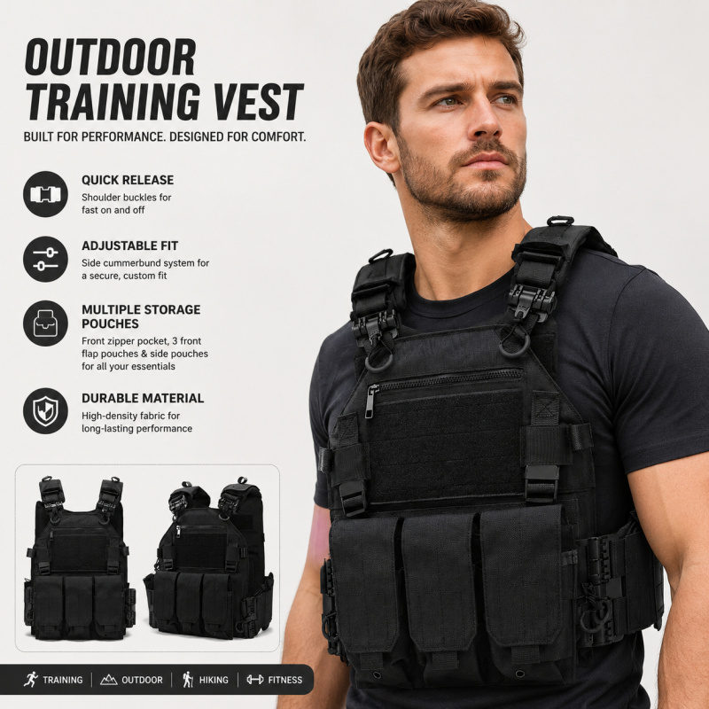 Tactical Vest Polyester Carrie - đánh giá và giá Outdoor Hunting Vest