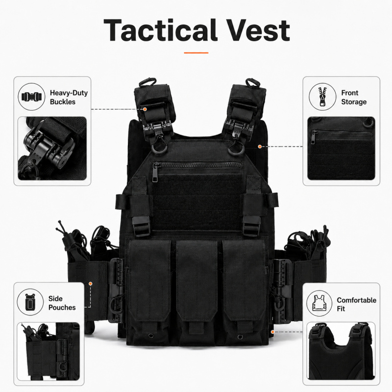 Tactical Vest Polyester Carrie - đánh giá và giá Outdoor Hunting Vest
