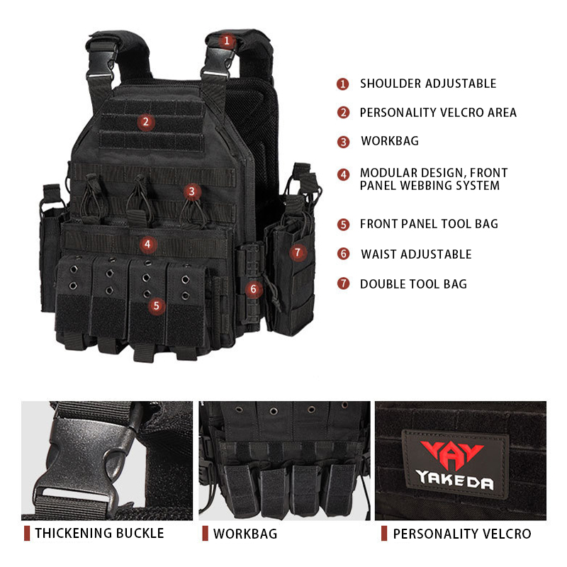 YKEDA 1000D Nylon Plate Carrie - đánh giá và giá Outdoor Hunting Vest