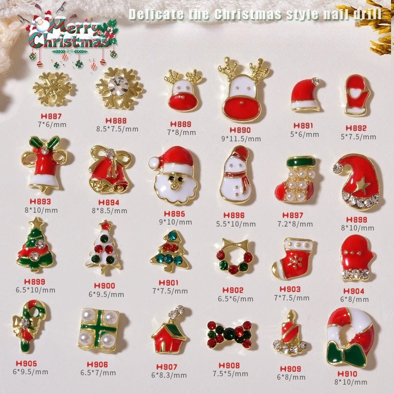 10Pcs Christmas Alloy Nail Cha - đánh giá và giá Elk Bugle Call