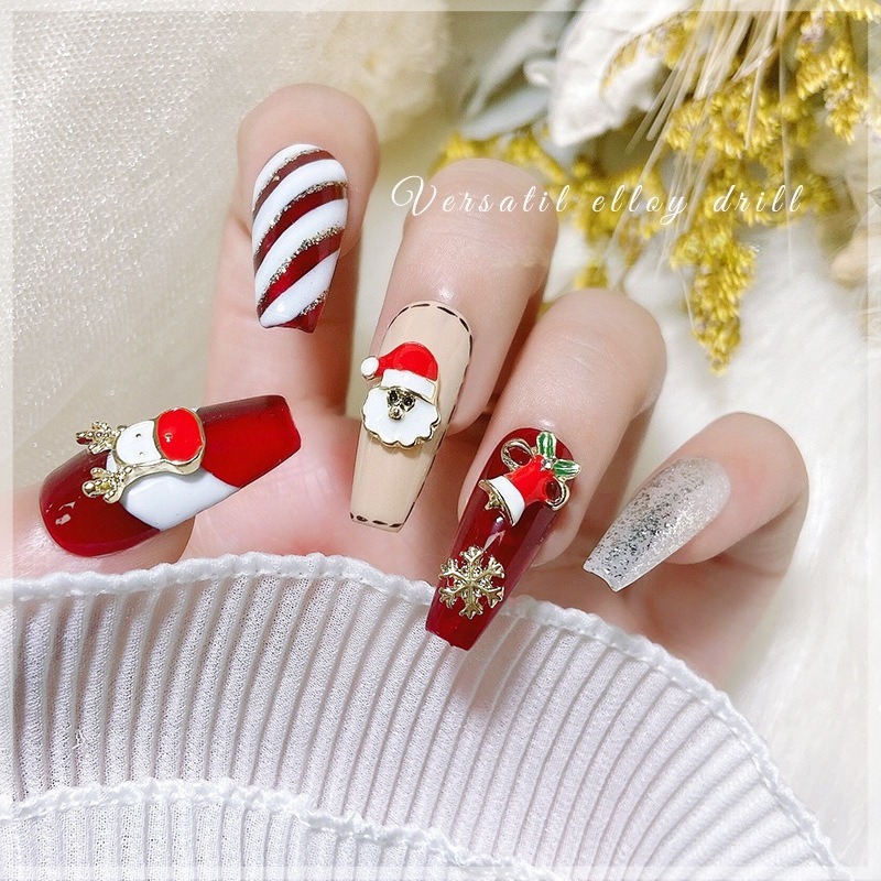 10Pcs Christmas Alloy Nail Cha - đánh giá và giá Elk Bugle Call