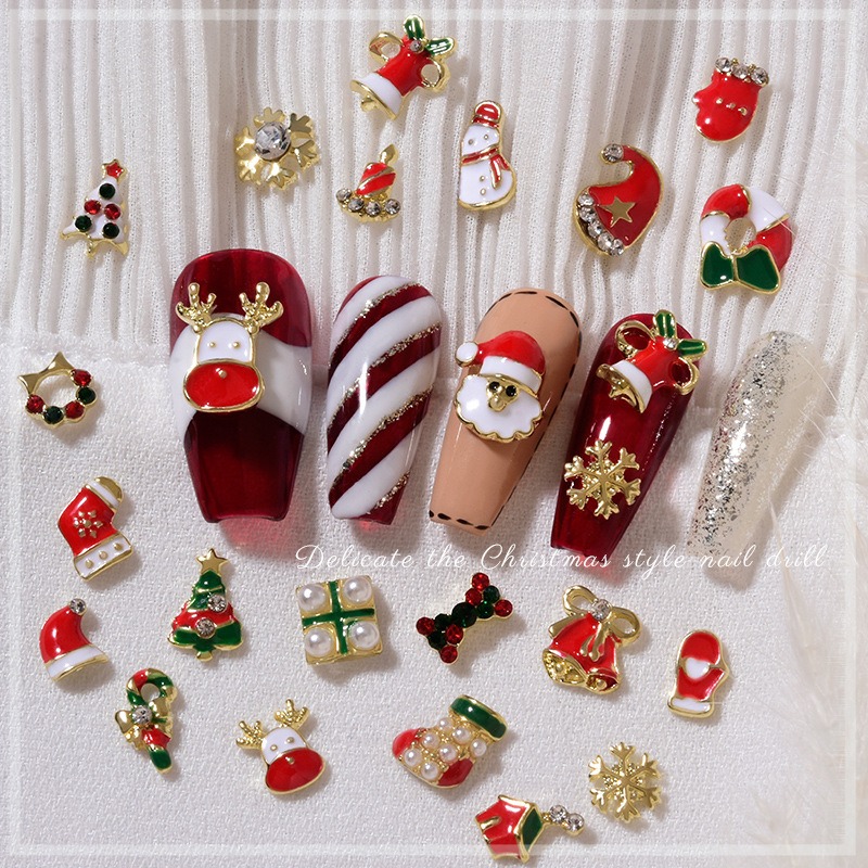 10Pcs Christmas Alloy Nail Cha - đánh giá và giá Elk Bugle Call