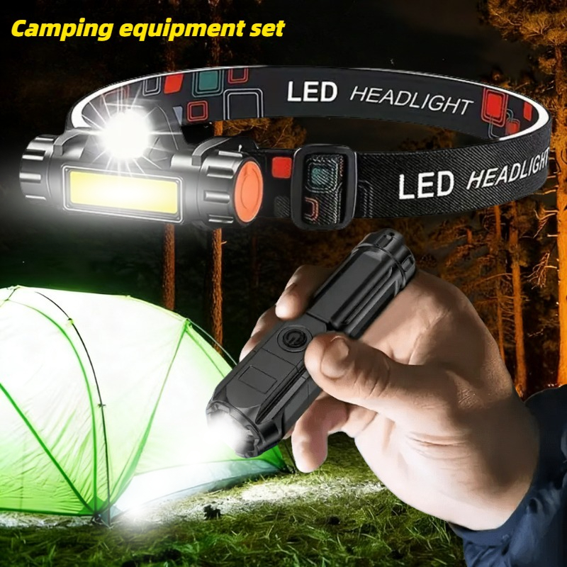 Super Bright Flashlight USB Re - đánh giá và giá Headlamp Tactical Bright
