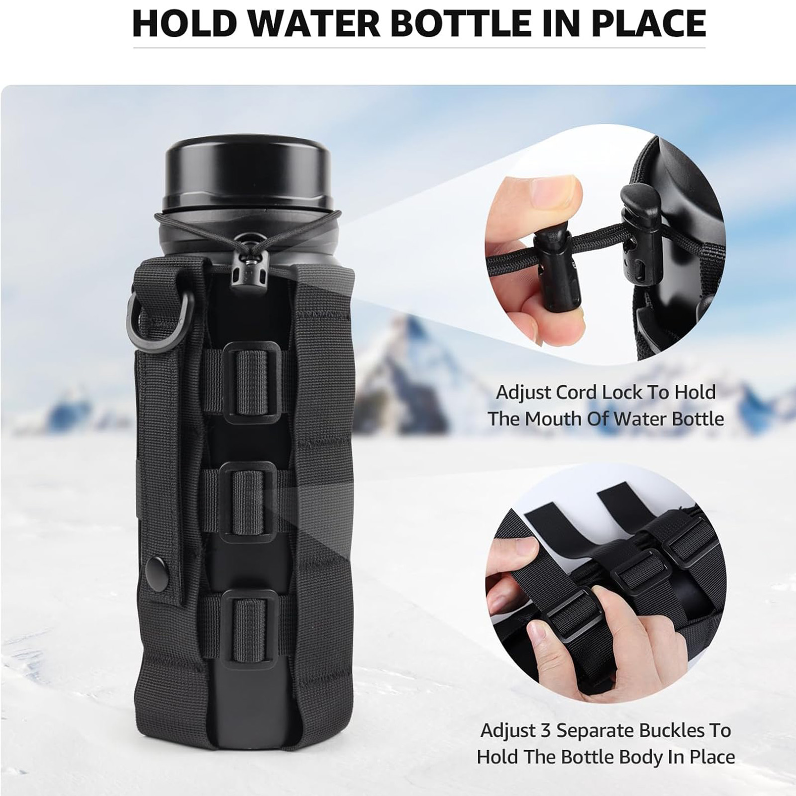 Molle Water Bottle Holder Pouc - đánh giá và giá Outdoor Hunting Backpack