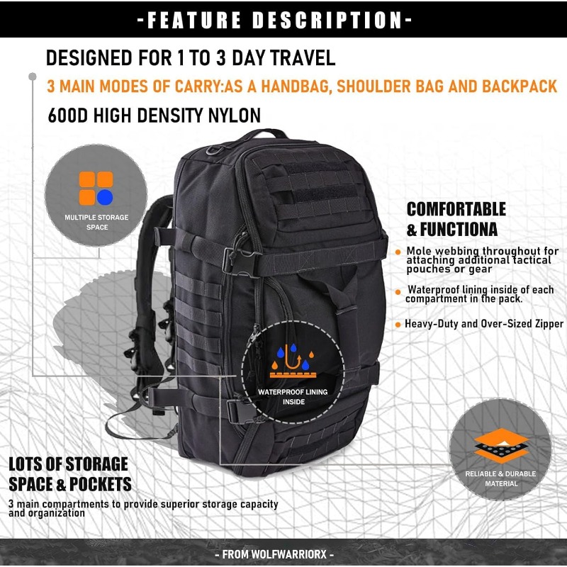 LQARMY 25L 45L 80L Sport Trave - đánh giá và giá Outdoor Hunting Backpack