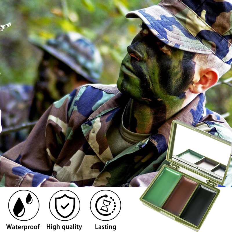 3-color camouflage face painti - đánh giá và giá Camo Face Paint