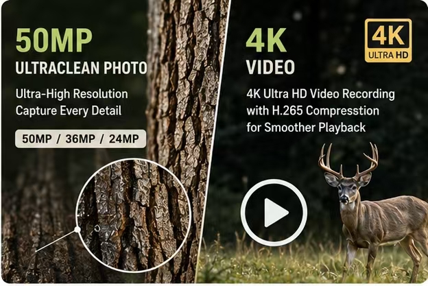 Solar Wildlife 50MP 4K Video T - đánh giá và giá Outdoor Hunting Videos