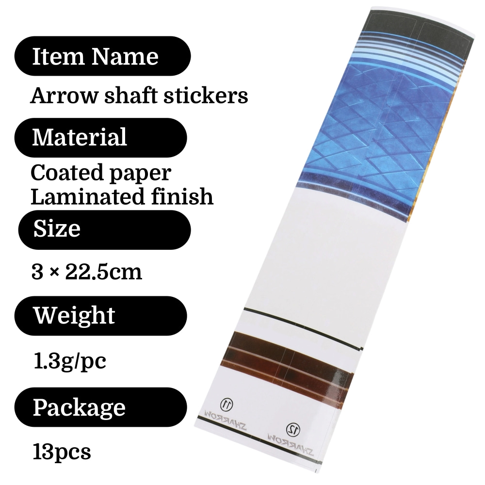 13pcs Arrow Shaft Stickers Wra - đánh giá và giá Arrow Carbon Shaft