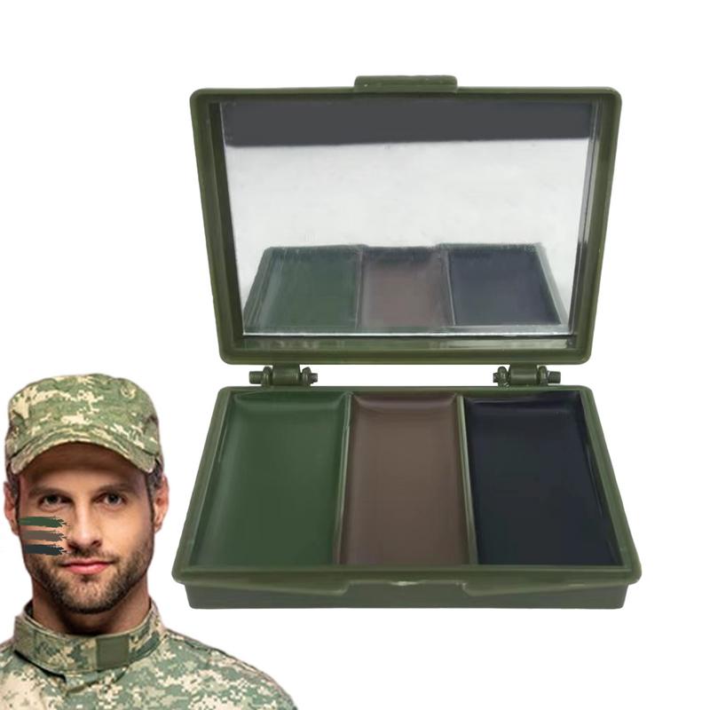 3 Colors Army Fans CS Shooting - đánh giá và giá Camo Face Paint