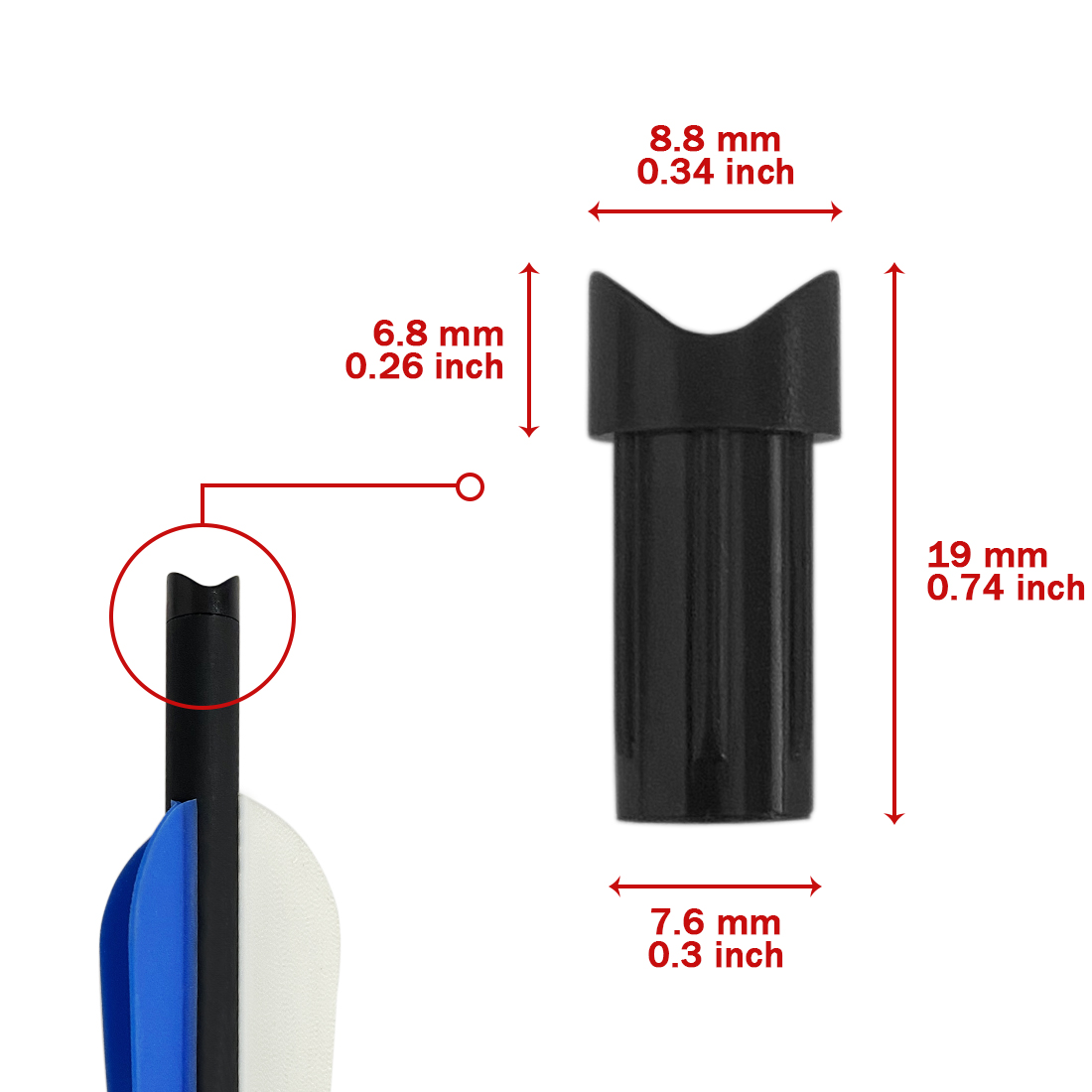 50Pcs Premium Half-moon Intern - đánh giá và giá Arrow Carbon Shaft